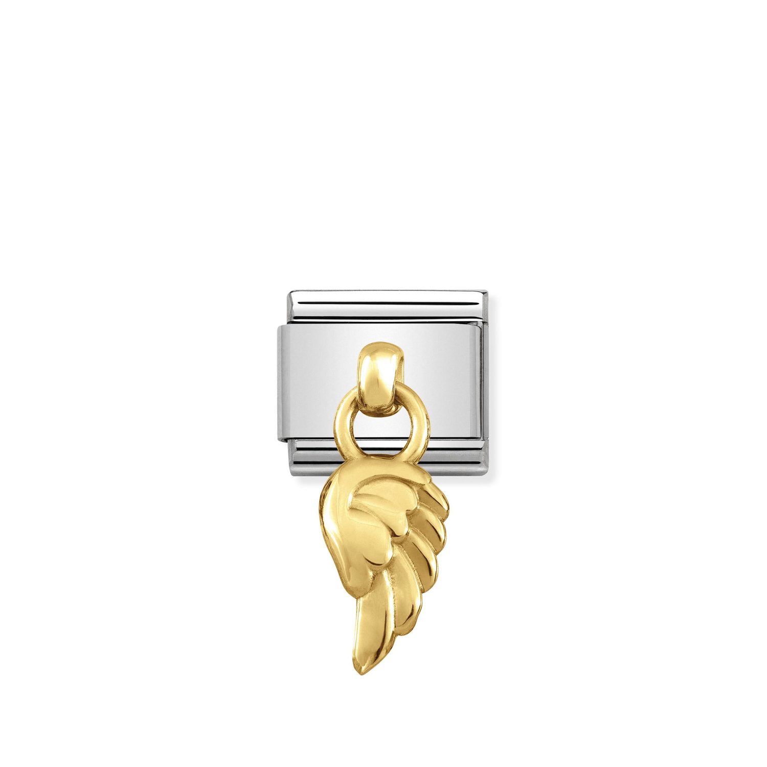 Ogniwo / zawieszka do bransolety Nomination Composable charms stalowa ze złotem 18k skrzydło (OG-001908)