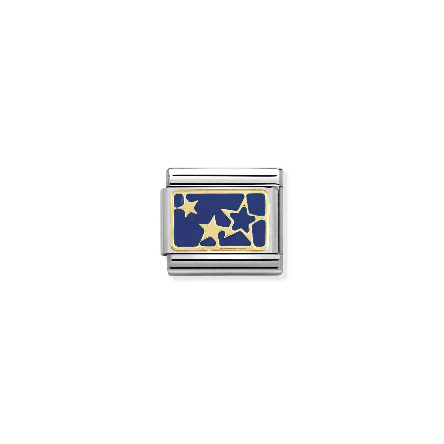 Ogniwo / link do bransolety Nomination Composable stalowe ze złotem 18k gwiazdy (OG-001934) product
