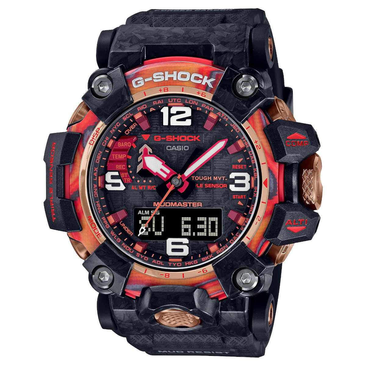 Zegarek męski Mudmaster Flare Red Series G-Shock 40th Anniversary [107063]