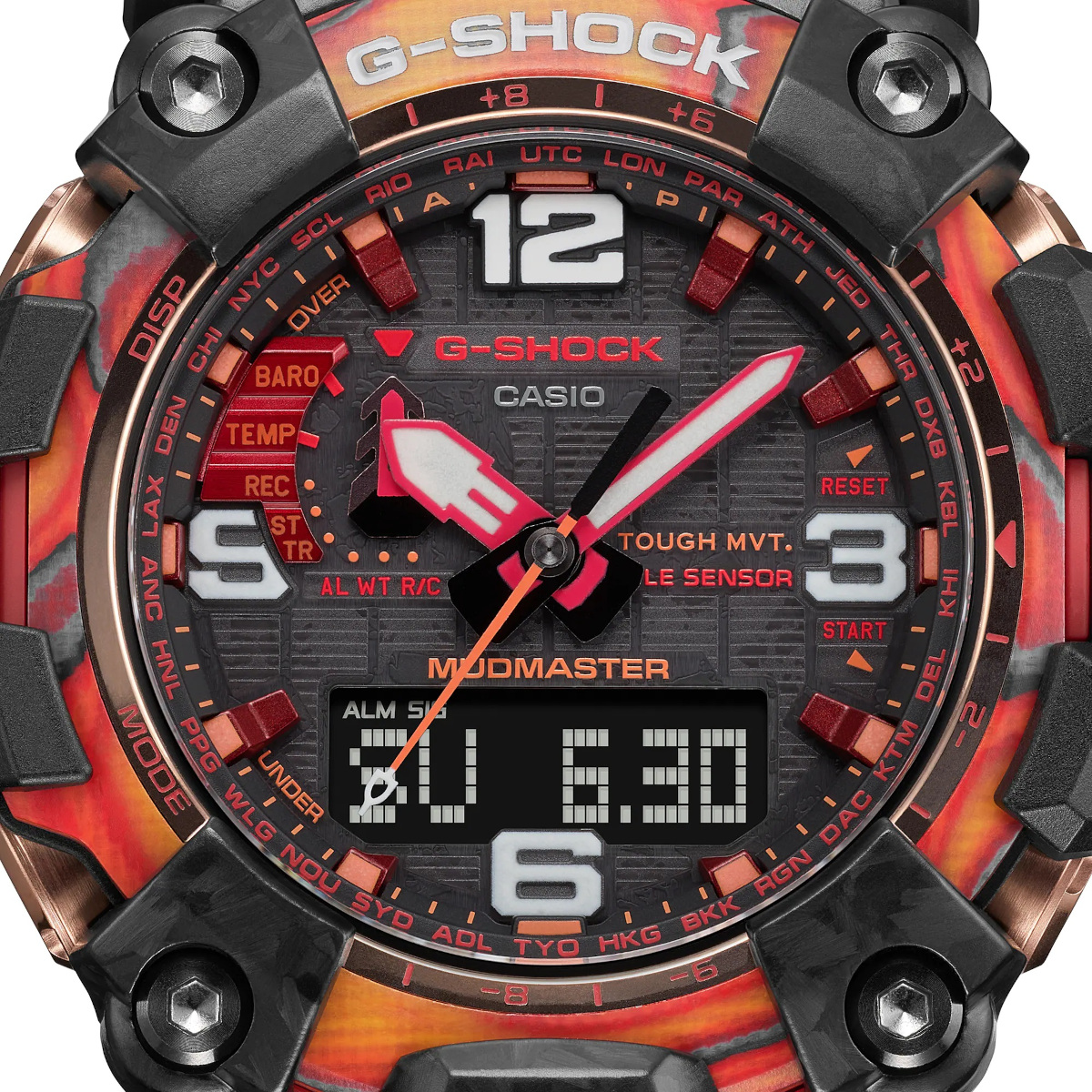 Zegarek męski Mudmaster Flare Red Series G-Shock 40th Anniversary [107066]