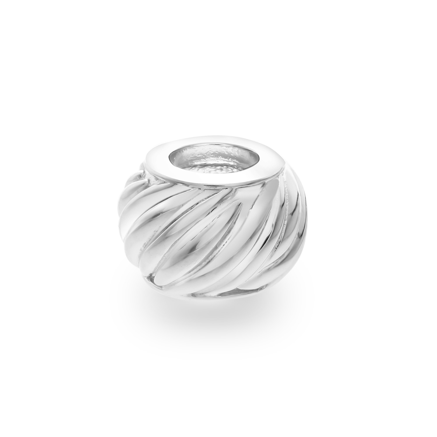 Briju Ogniwo / zawieszka do bransolety kolekcja Beads by Briju białe srebro 925S (ZW-002346)