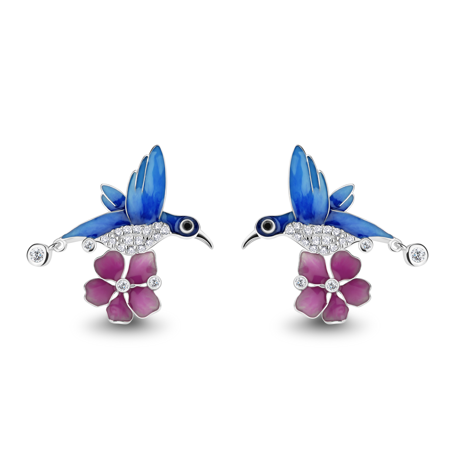 Kolczyki z cyrkoniami kolekcja Birds  [155483]