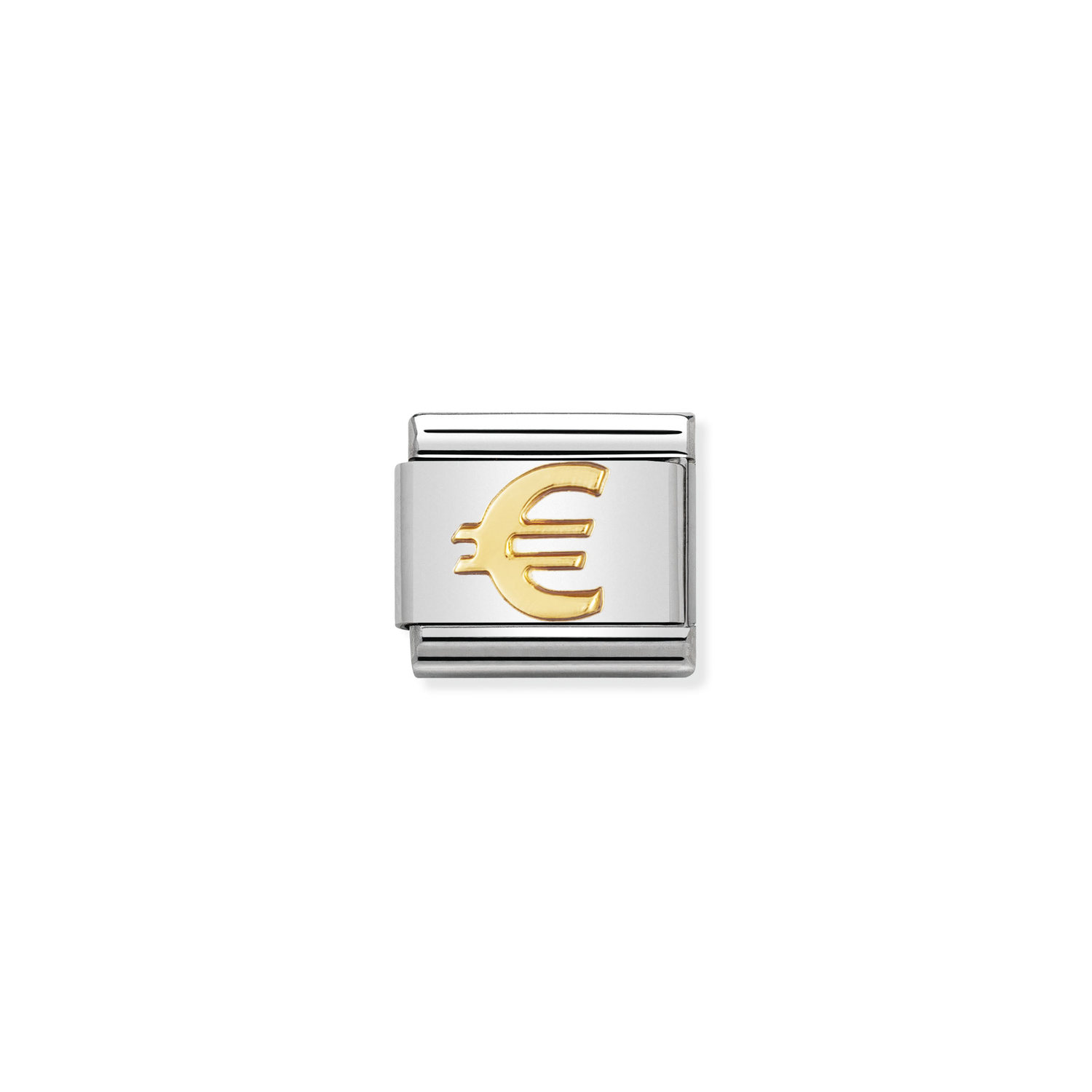 Ogniwo / link do bransolety Nomination stalowe ze złotem 18k euro [55159]