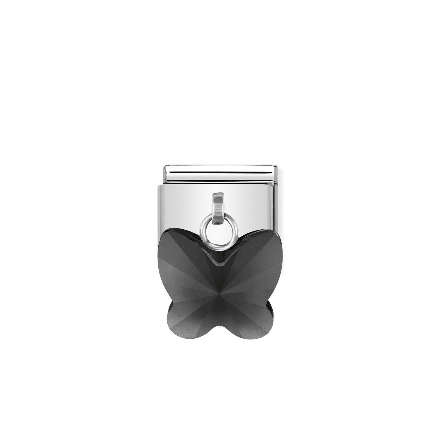Ogniwo zawieszka do bransolety Nomination Composable charms stalowa swaroVski elements motyl czarny OG 000504