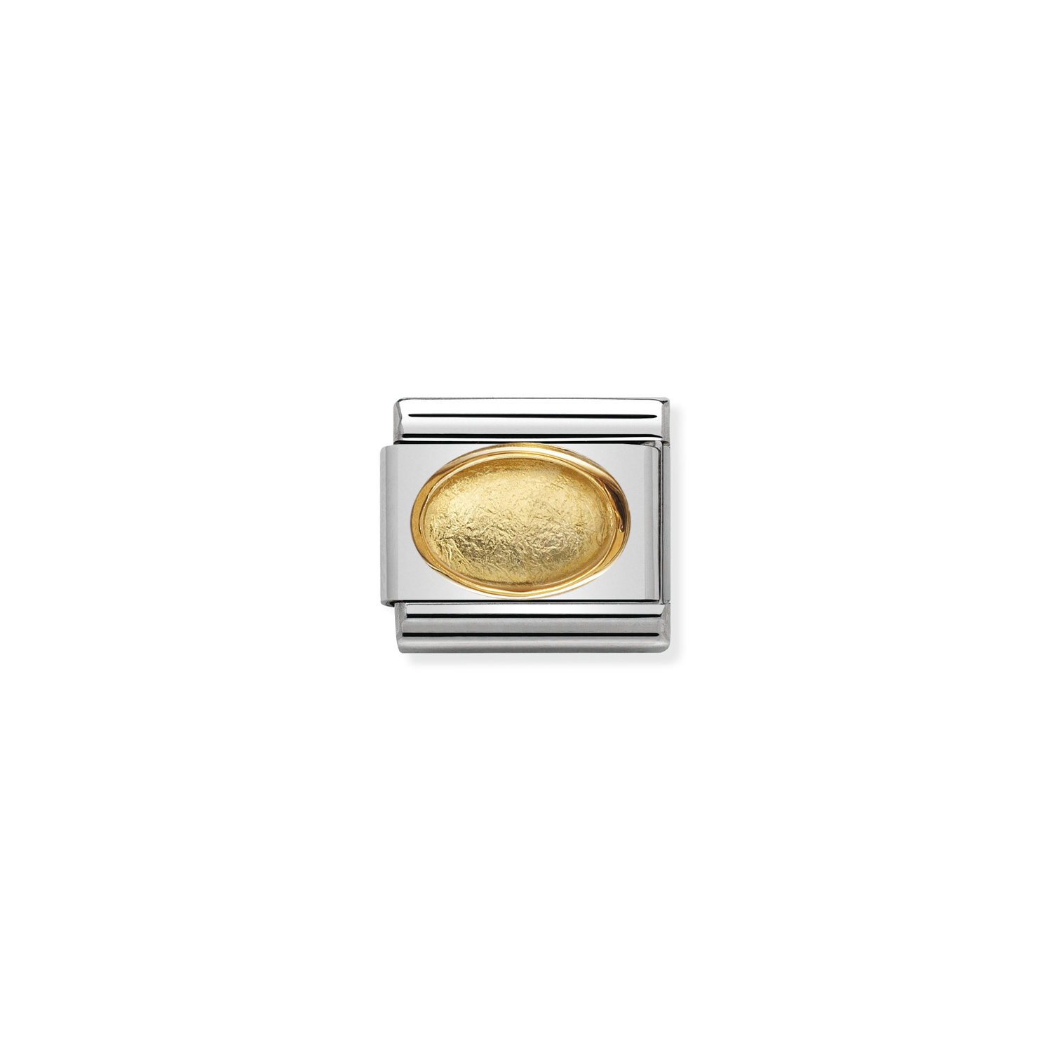 Ogniwo / link do bransolety Nomination stalowe ze złotem 18k [56866]