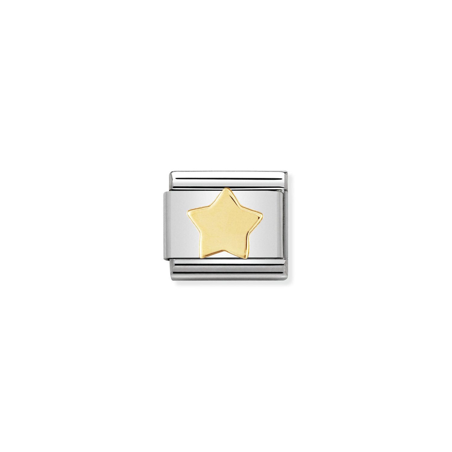 Ogniwo / link do bransolety Nomination stalowe ze złotem 18k gwiazda [57042]