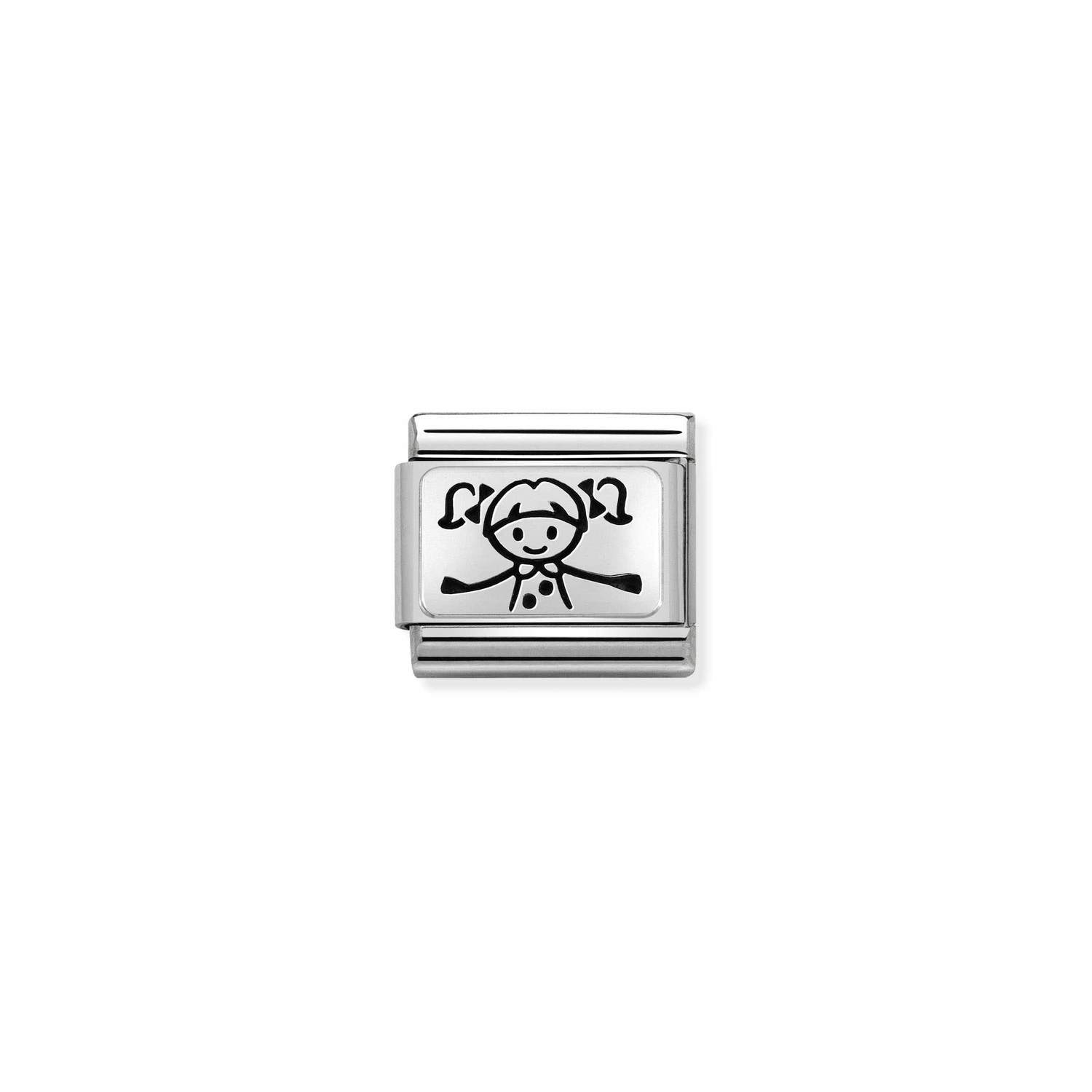 Ogniwo / link do bransolety Nomination stalowe dziewczyna [73695]