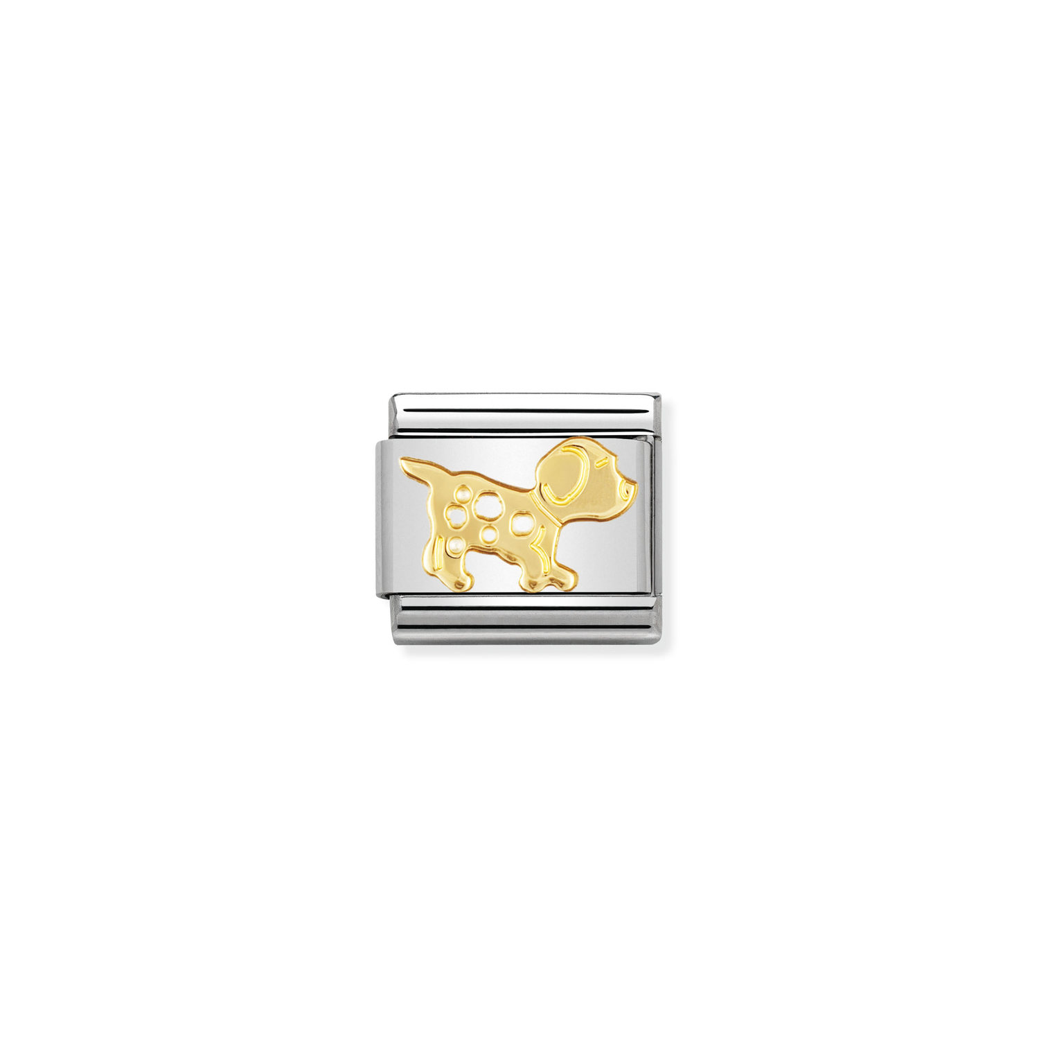 Ogniwo / link do bransolety Nomination Composable Gold piesek [73753]