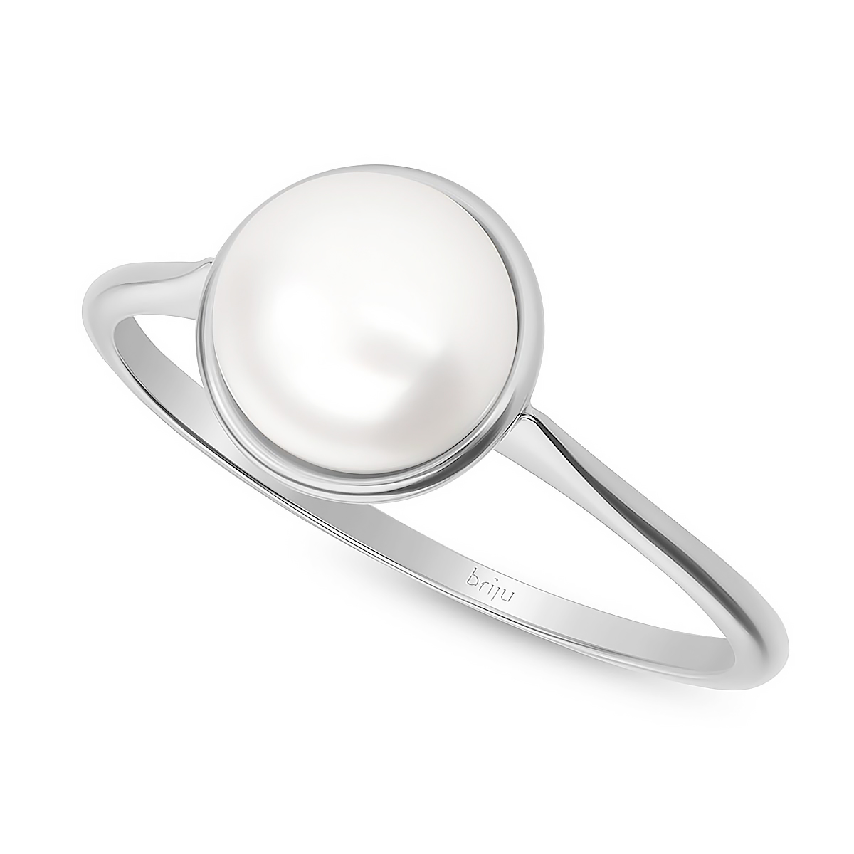 Briju Pierścionek kolekcja Pearls srebrny z perłą 925S (P0485-101)