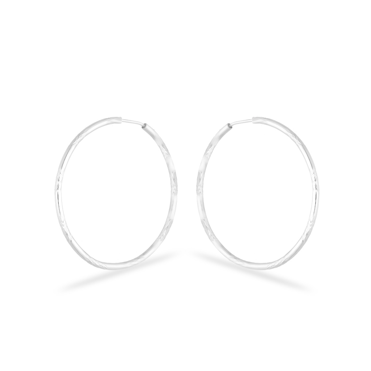 Kolczyki srebrne koła średnica 31 mm [94827]