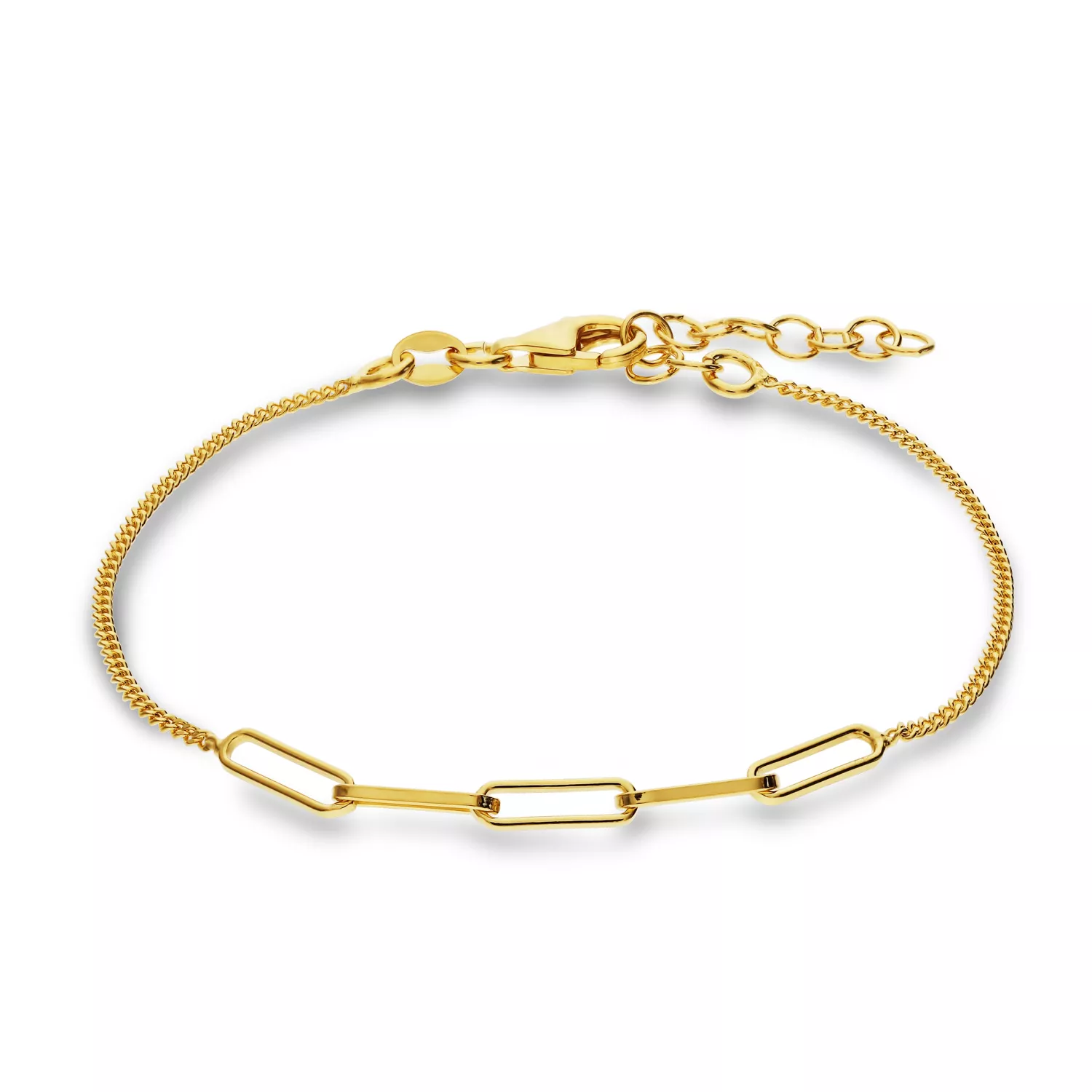 Briju Bransoletka żółte srebro łańcuch 925S (BN-003816) 