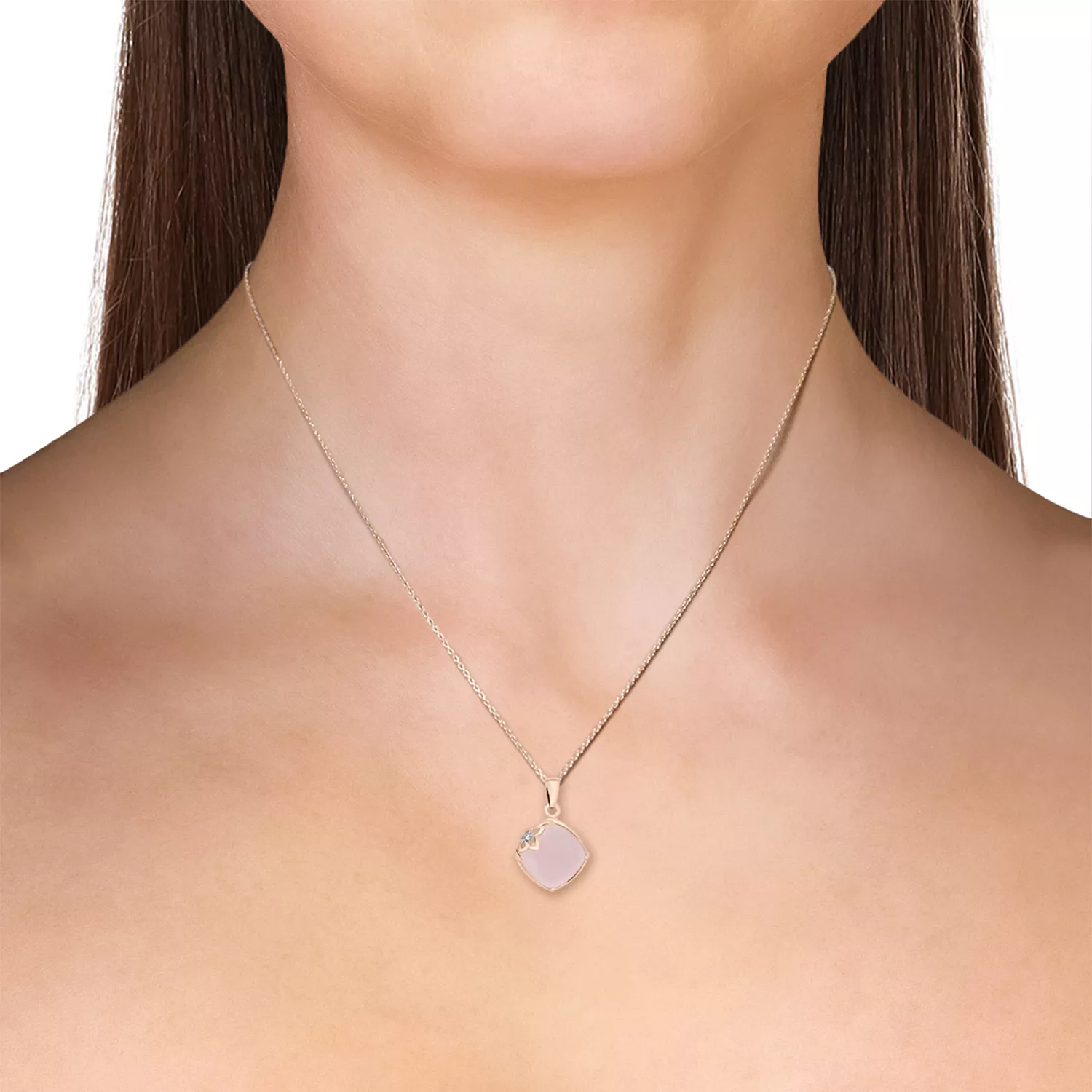 Briju Zawieszka / wisiorek do łańcuszka Gemma z diamentem 0,008 ct 333 (BI-001022) 