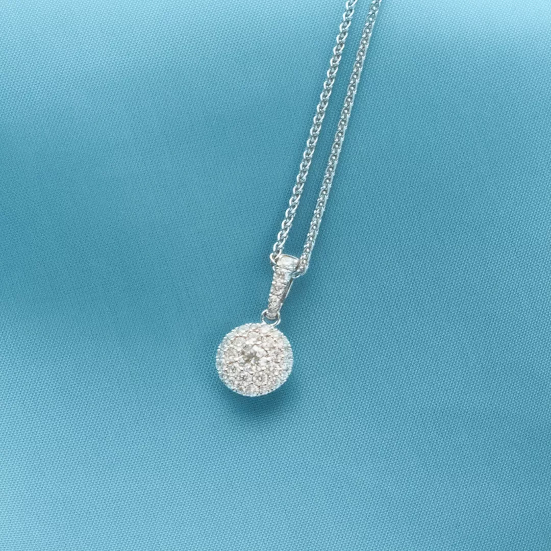 Briju Naszyjnik / łańcuszek z zawieszką z białego złota z brylantami 0,50 ct kolekcja Stardust 585 długość 45cm (BI-000679) 