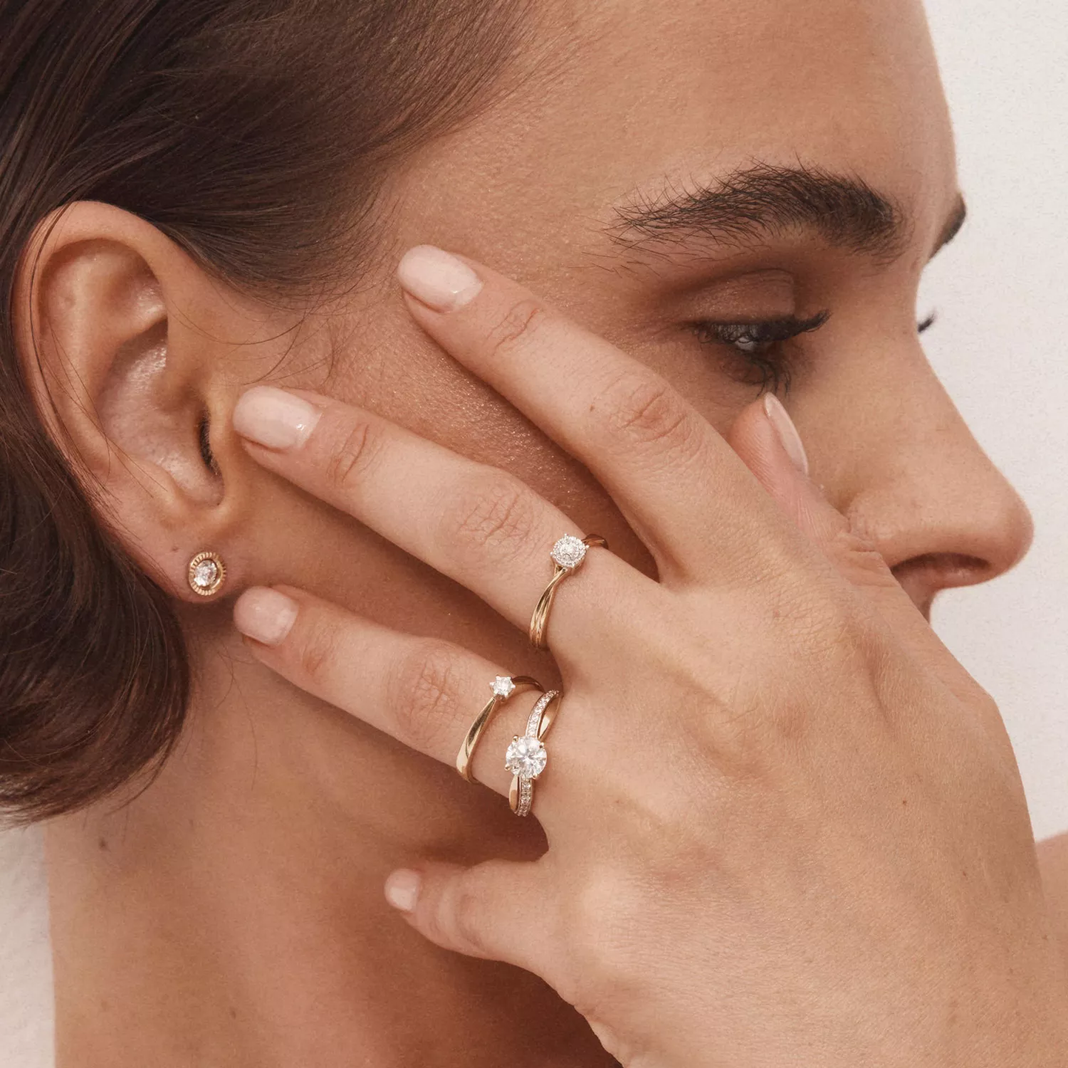 Briju Pierścionek kolekcja Diamonds złoty z brylantami 0,06 ct 585 (BI-000820)