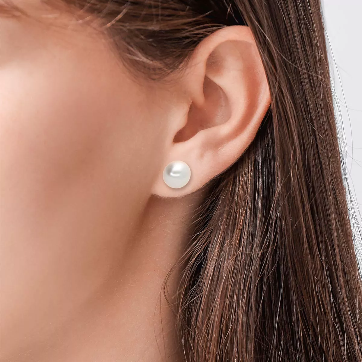 Briju Kolczyki złote z perłami kolekcja Pearls białe złoto 585 (K0404-102) 