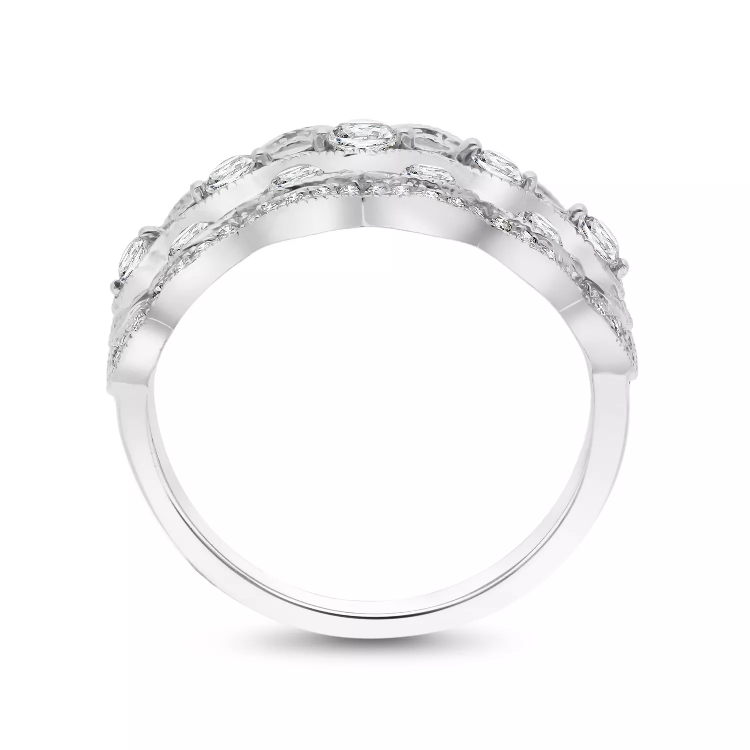 Pierścionek kolekcja Stardust białe złoto brylant 585 (BI-000823)