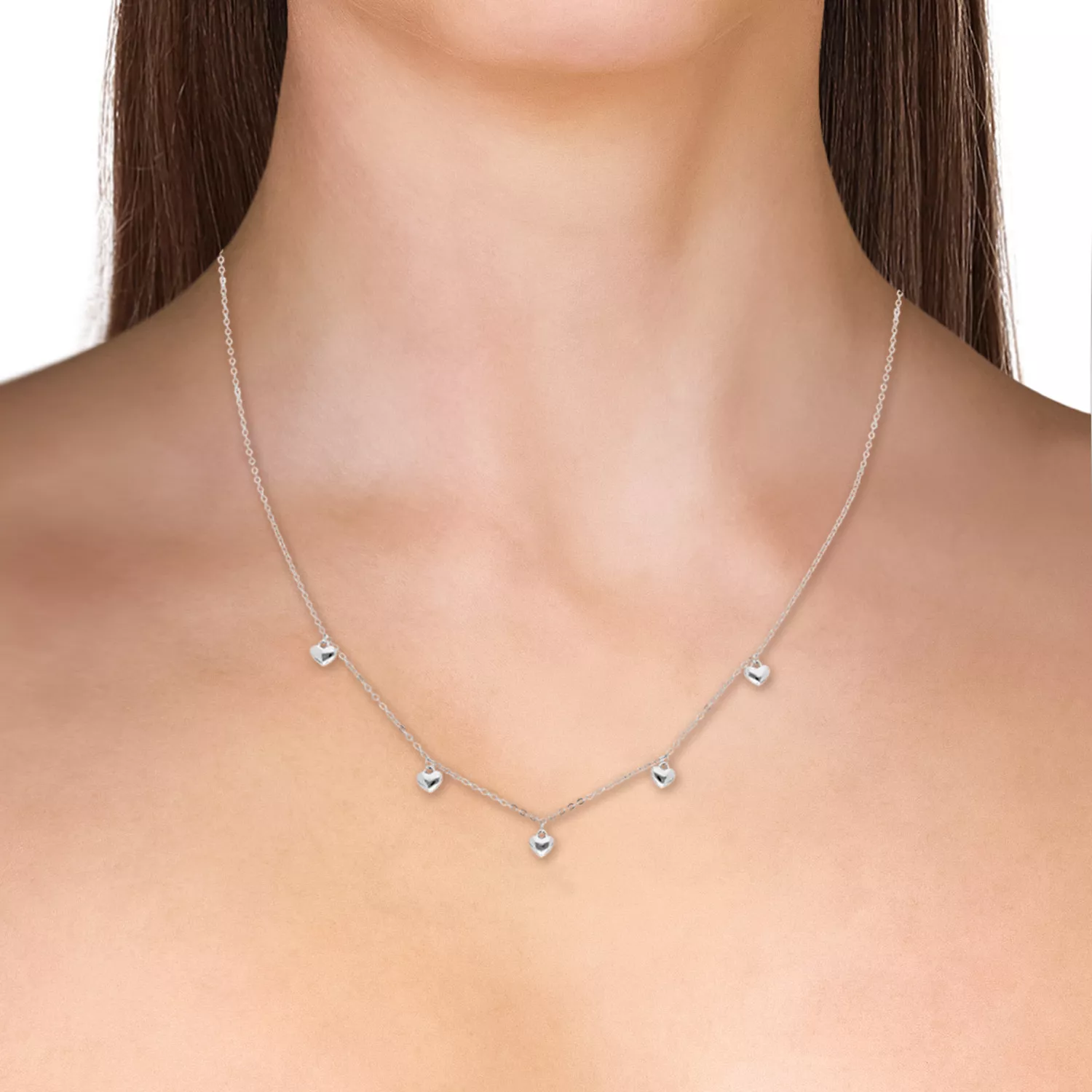 Kolia / Naszyjnik białe srebro 925S (KO-002314) 