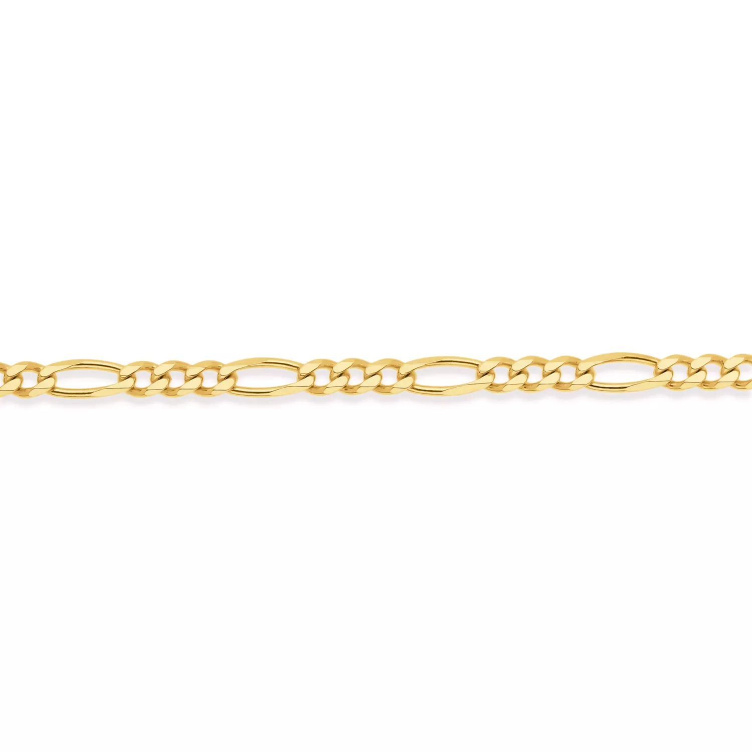 Briju Łańcuszek srebrny pozłacany figaro żółte srebro 925S długość 50cm (LA-000551) 