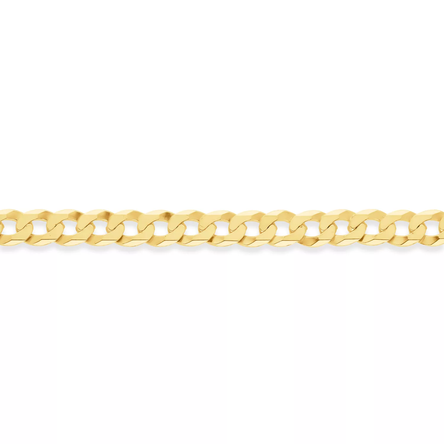 Briju Łańcuszek srebrny pozłacany cuban żółte srebro 925S długość 50cm (LA-000553) 
