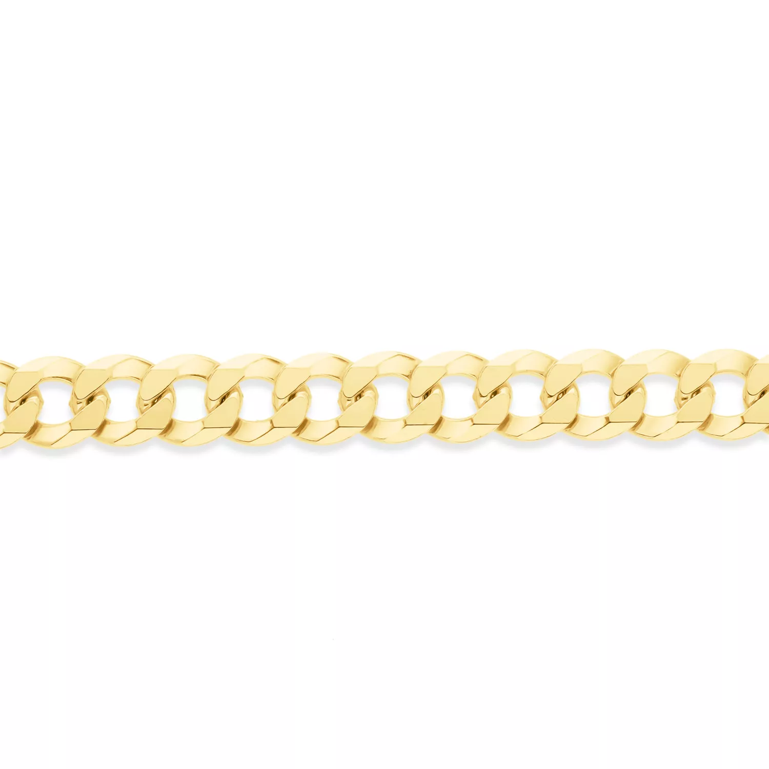 Briju Łańcuszek srebrny pozłacany cuban żółte srebro 925S długość 50cm (LA-000554) 