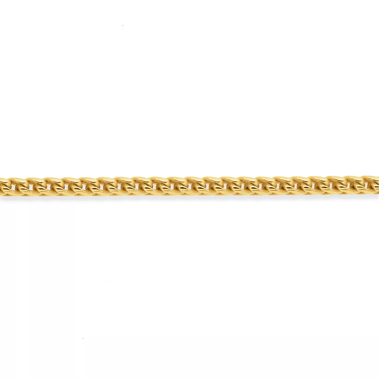 Briju Łańcuszek srebrny pozłacany podwójna pancerka żółte srebro 925S długość 55cm (LA-000557) 