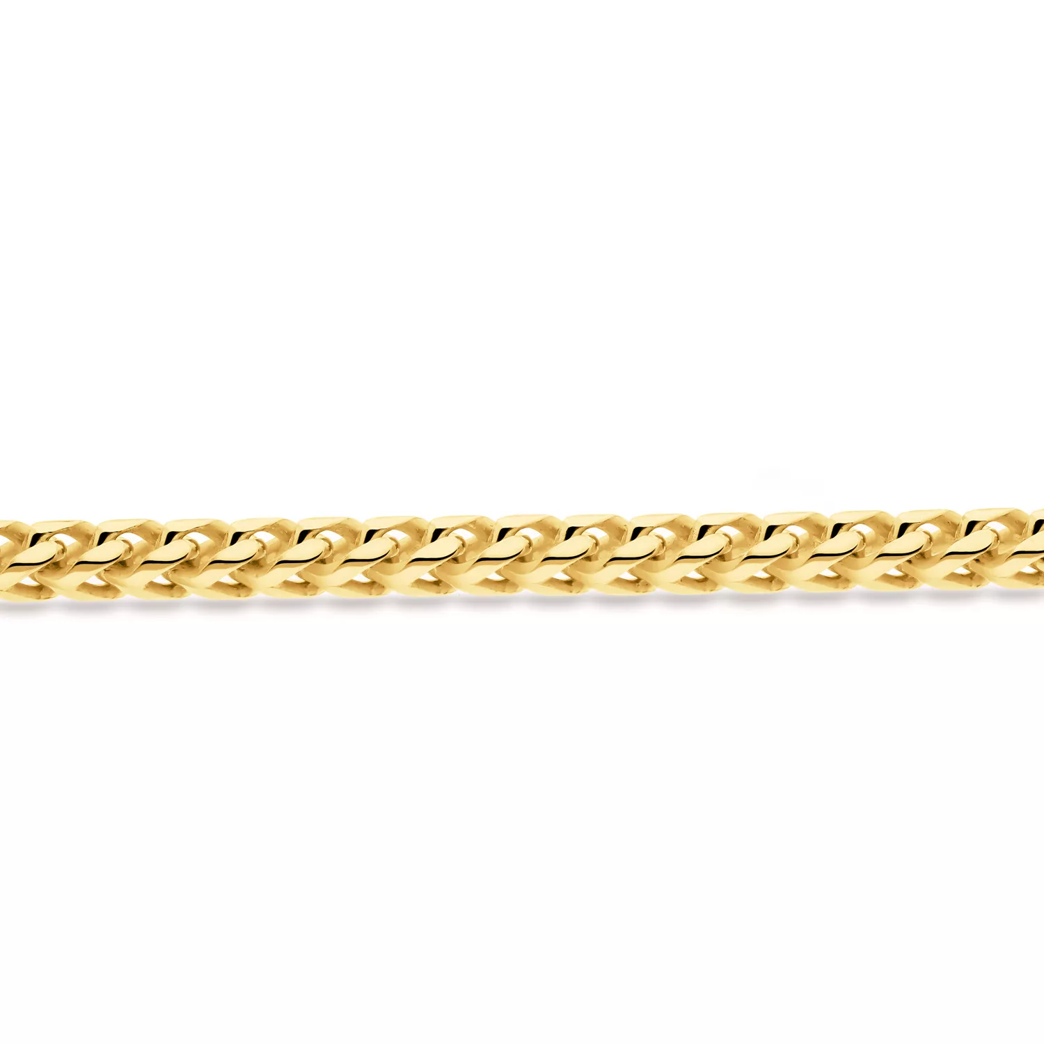 Briju Łańcuszek srebrny pozłacany podwójna pancerka żółte srebro 925S długość 50cm (LA-000558) 