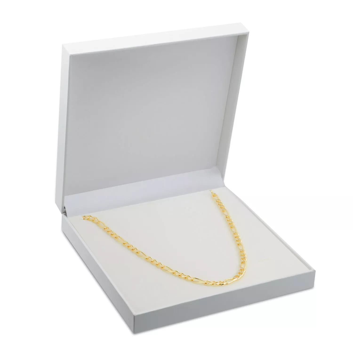 Briju Łańcuszek srebrny pozłacany figaro żółte srebro 925S długość 55cm (LA-000552) 