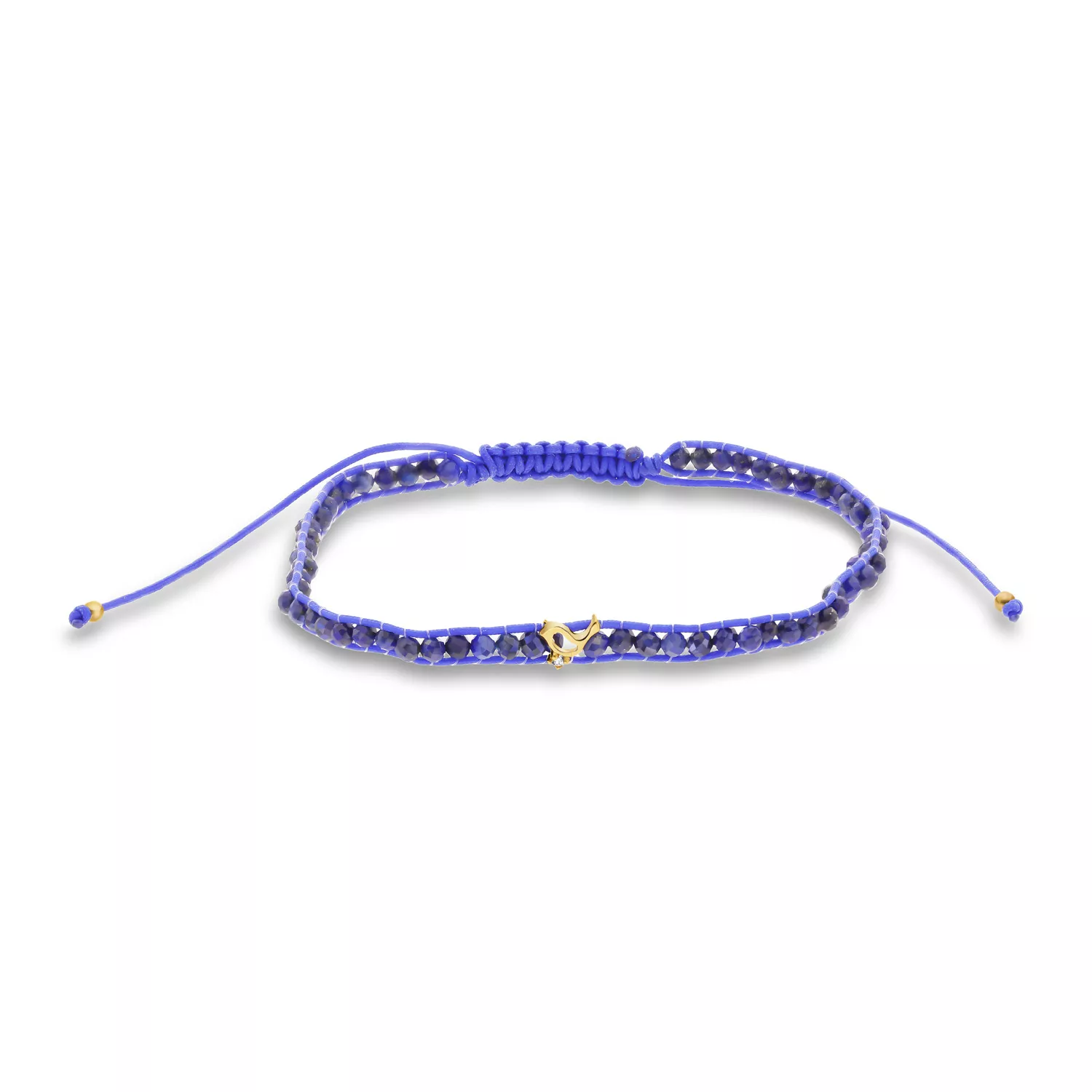 Briju Bransoletka żółte złoto lapis lazuli 375 (BN-004834) 