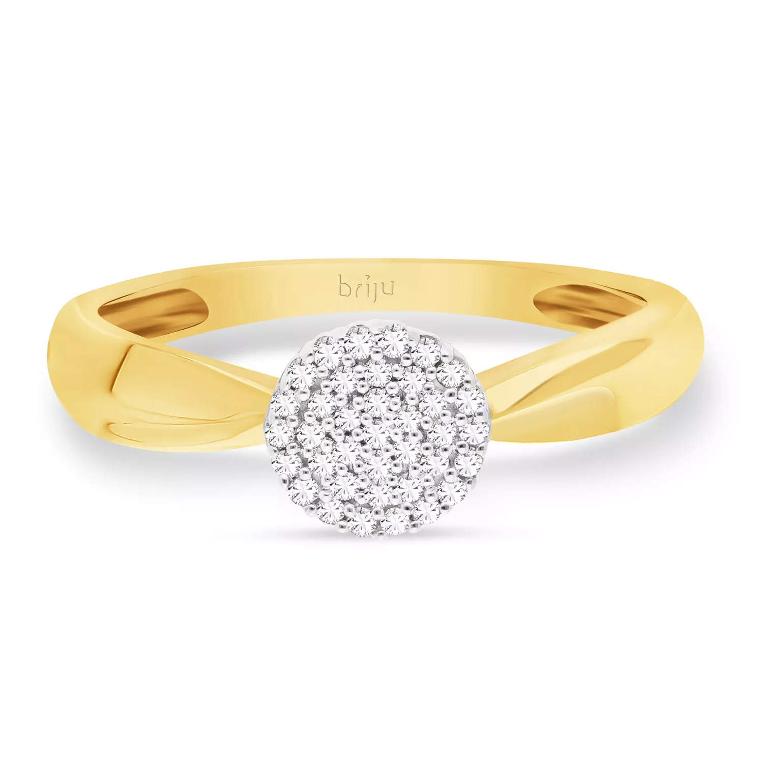 Briju Pierścionek żółte złoto diament 585 (BI-000891)