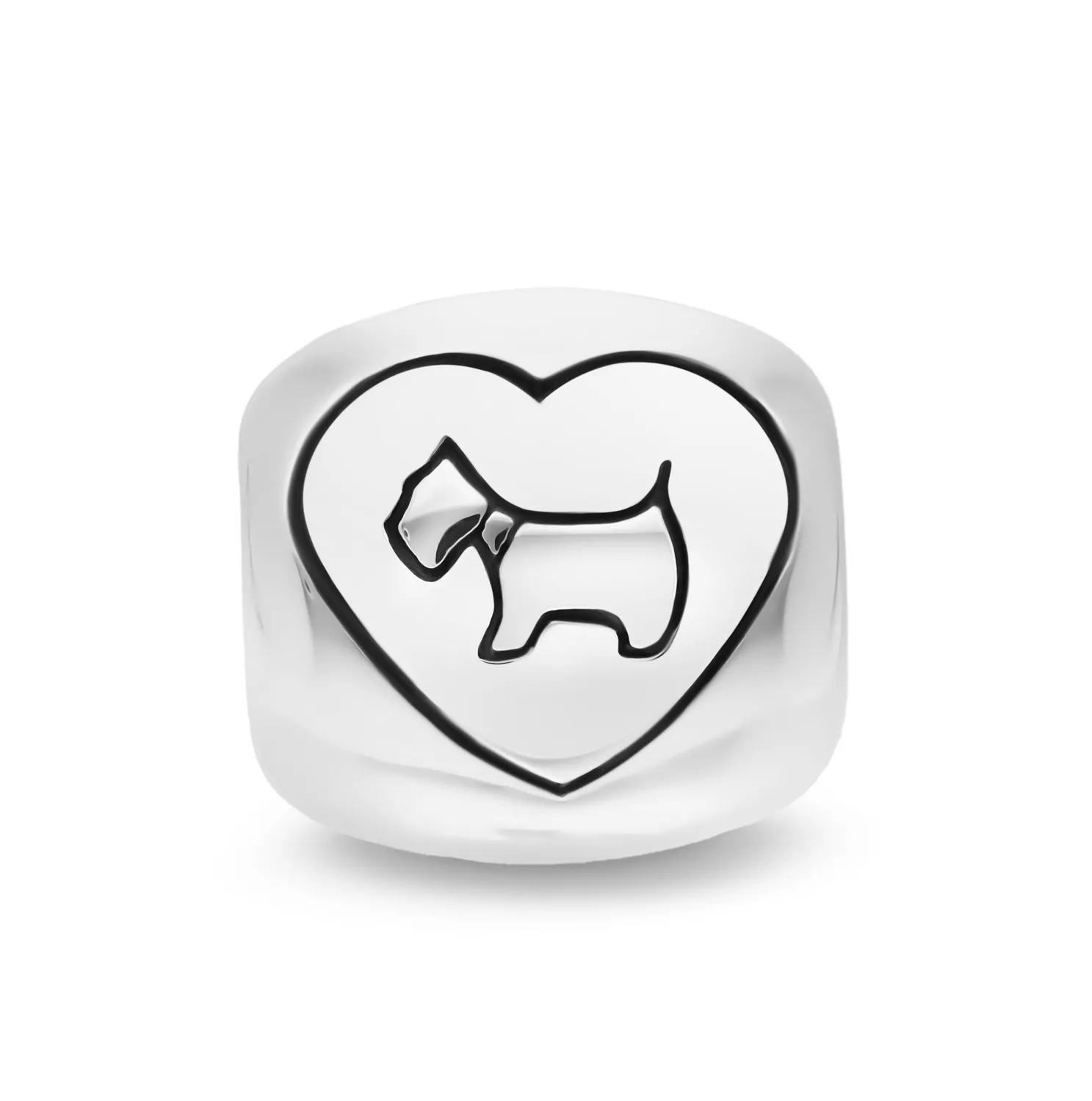 Ogniwo / zawieszka I love My Dog białe srebro 925S (ZW-002465) 