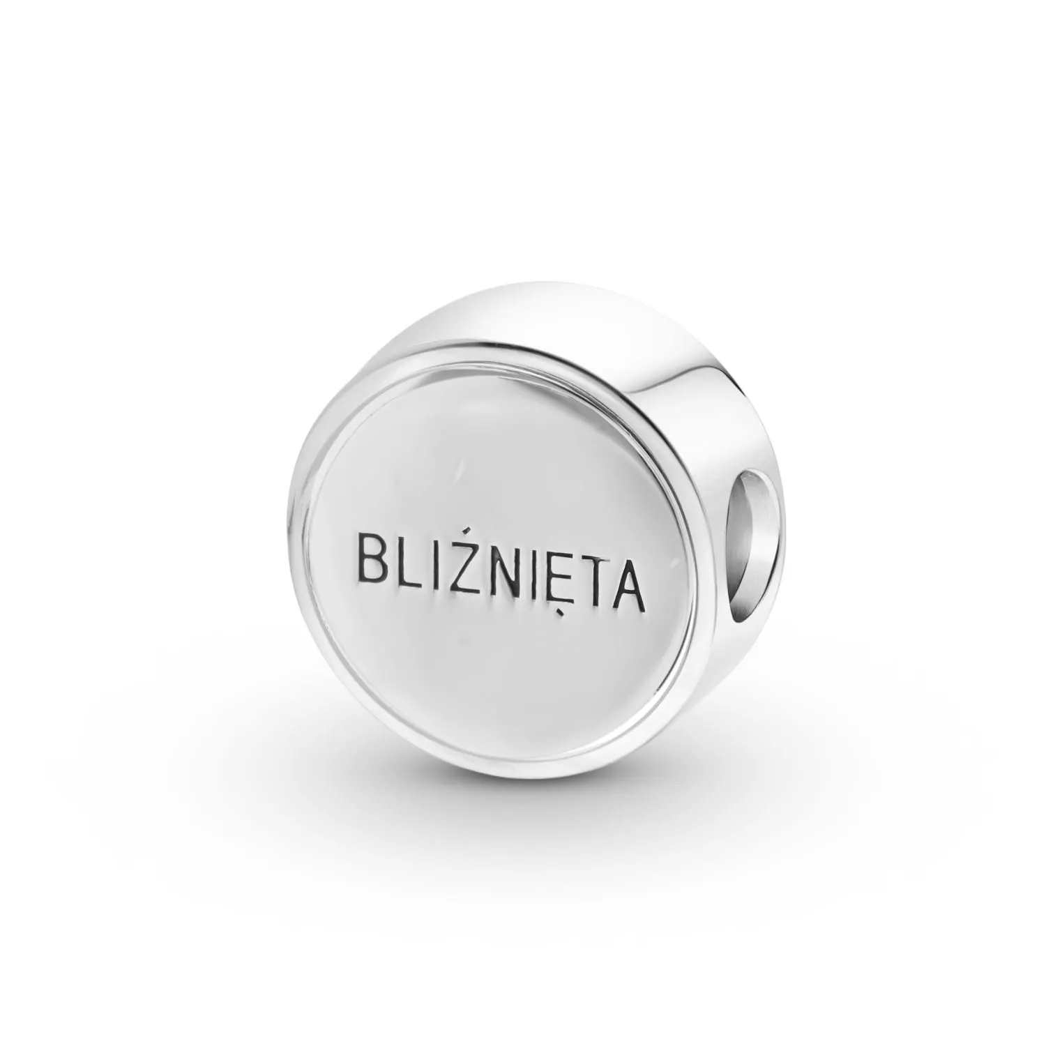Ogniwo Bliźnieta białe srebro cyrkonia 925S (ZW-002367) 