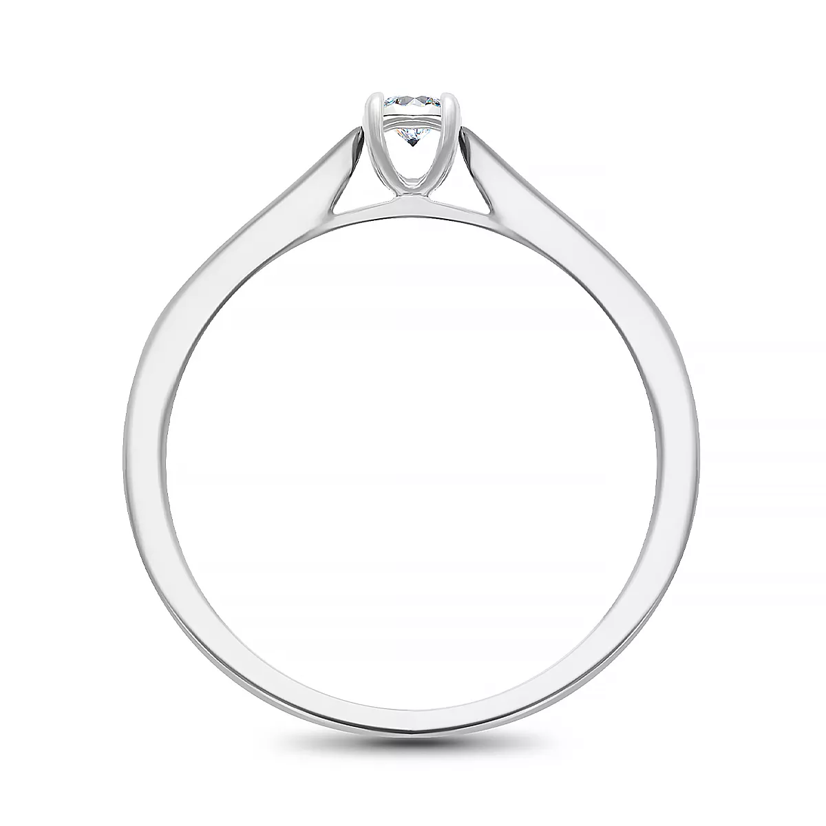 Briju Pierścionek zaręczynowy kolekcja Miracle 0,10 ct z białego złota z diamentem 585 (BI-000407)