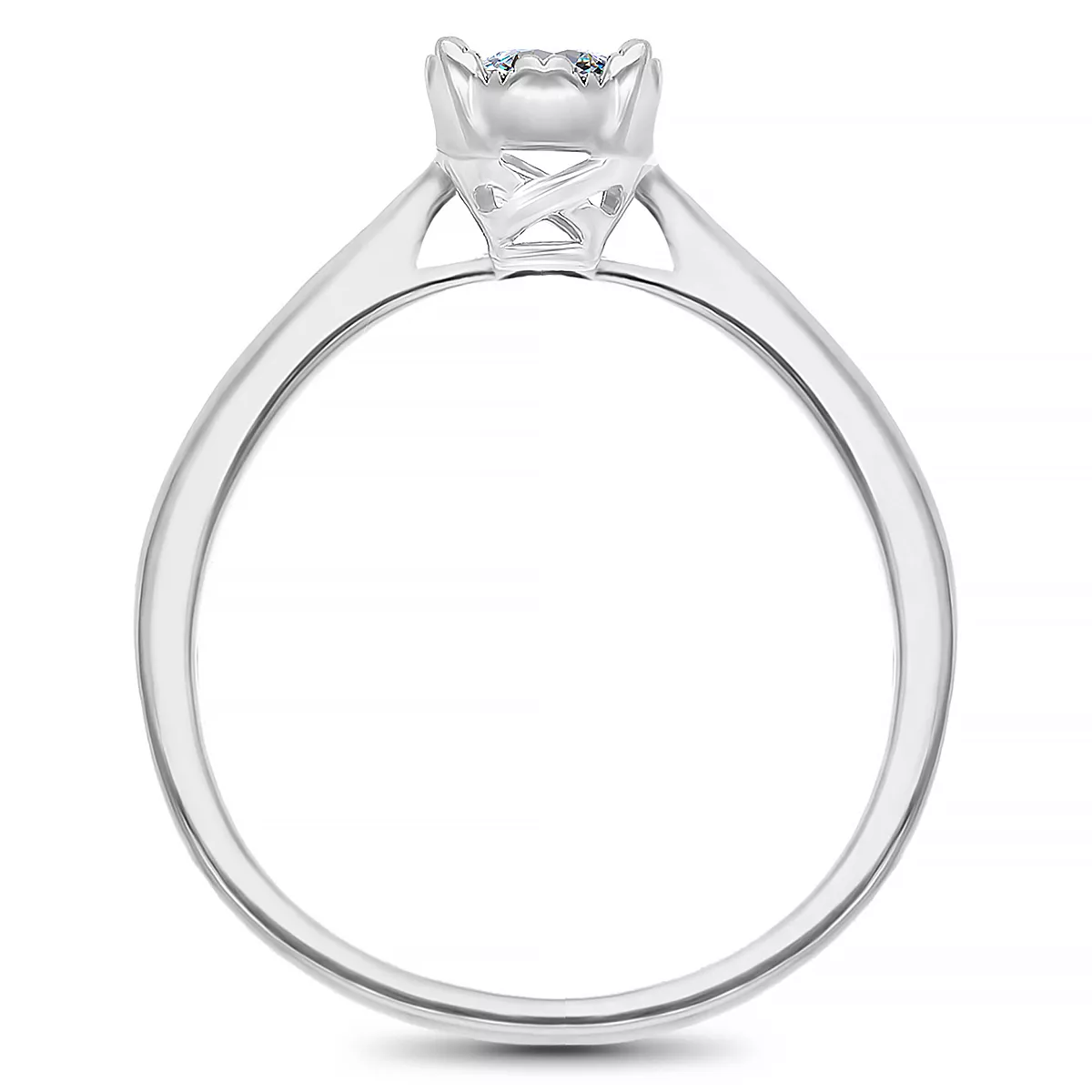 Briju Pierścionek zaręczynowy kolekcja Infinity 0,11 ct z białego złota z brylantami 585 (BI-000269)