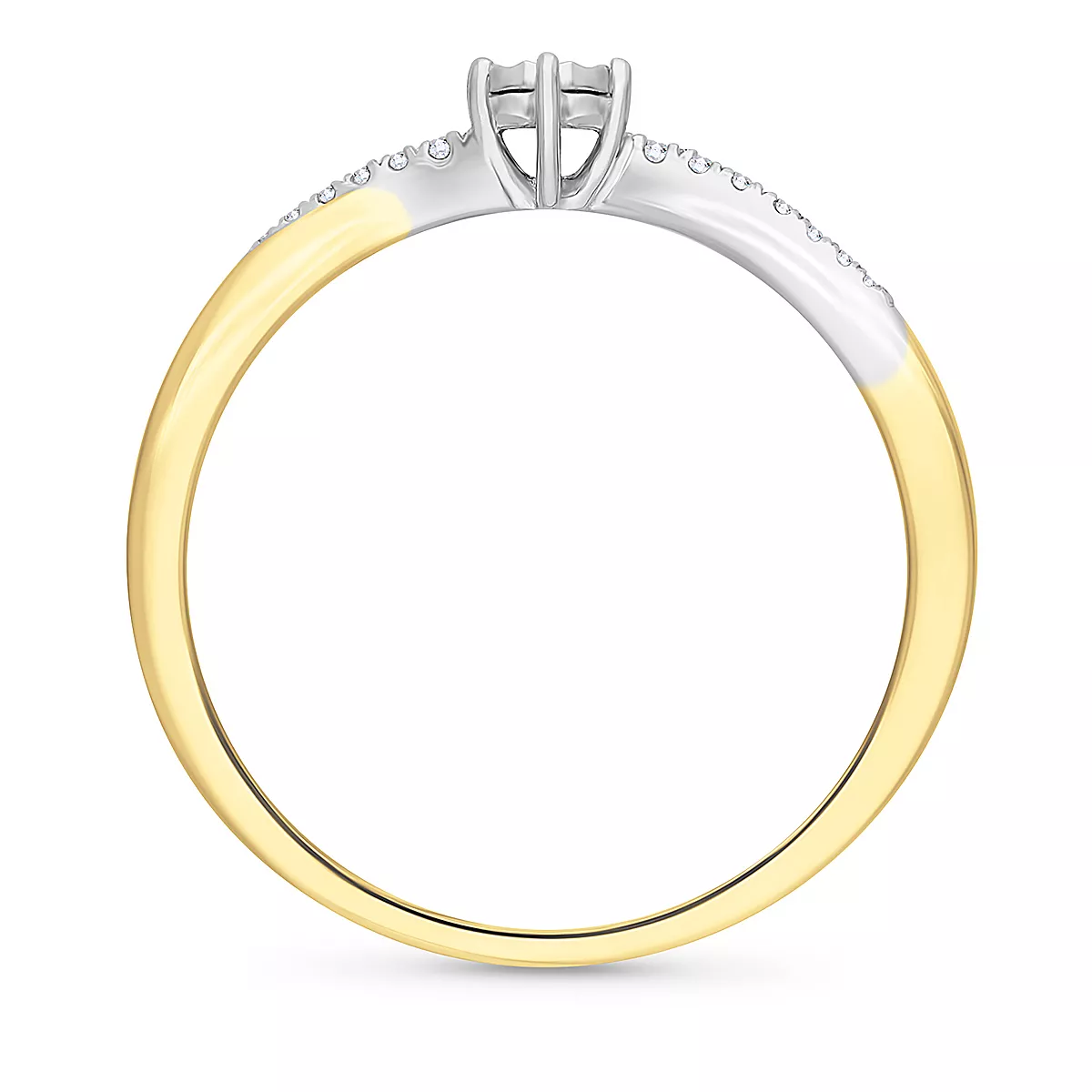 Briju Pierścionek zaręczynowy złoty kolekcja Diamonds Gold 0,06 ct  585 (BI-000922)