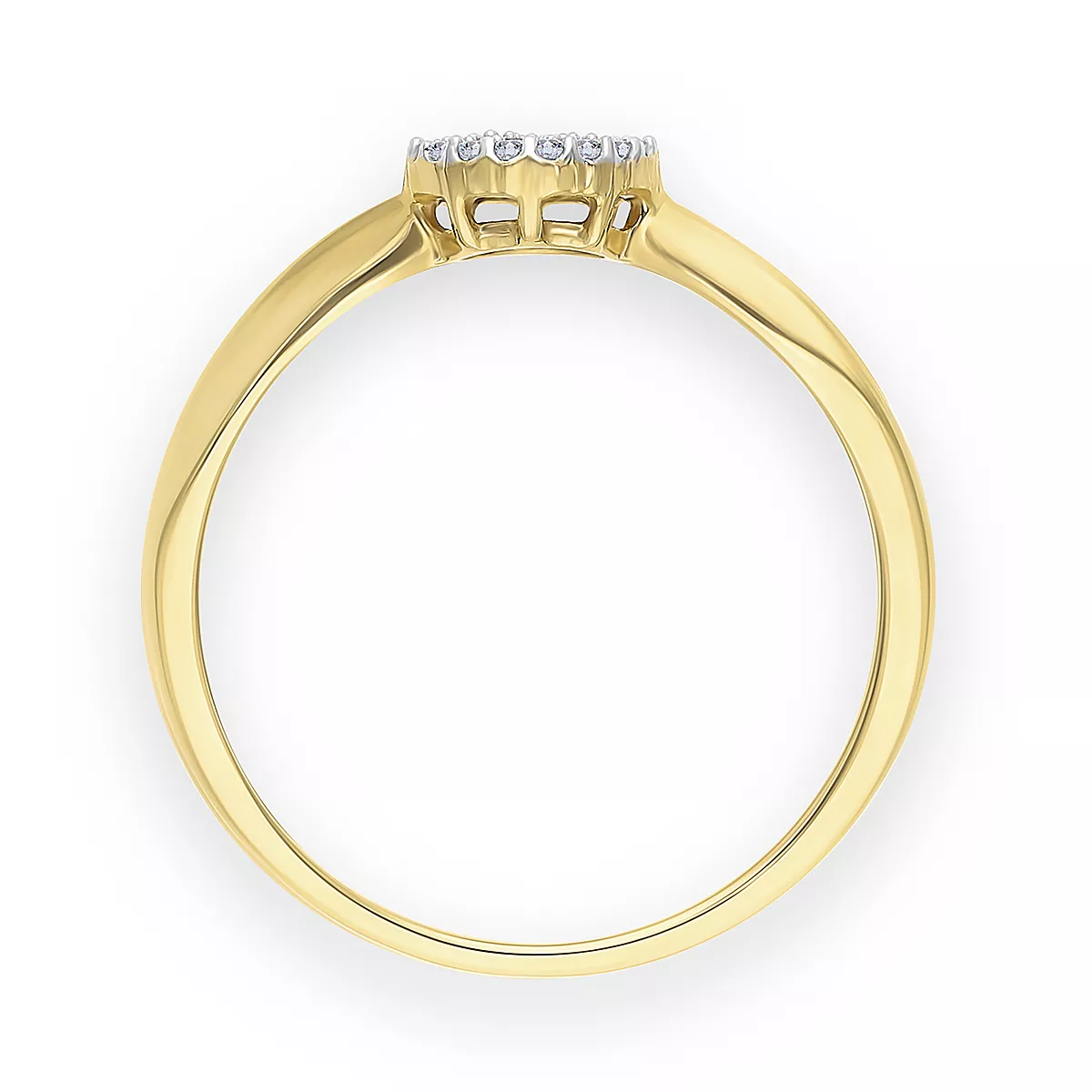 Briju Pierścionek zaręczynowy kolekcja Diamonds złoty z diamentami 0,10 ct  333 (BI-000568)
