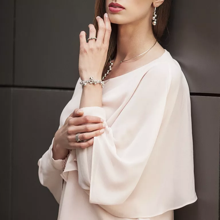 Briju Bransoletka damska kolekcja Bubbles srebrna kulki 925S (BN-002802) 