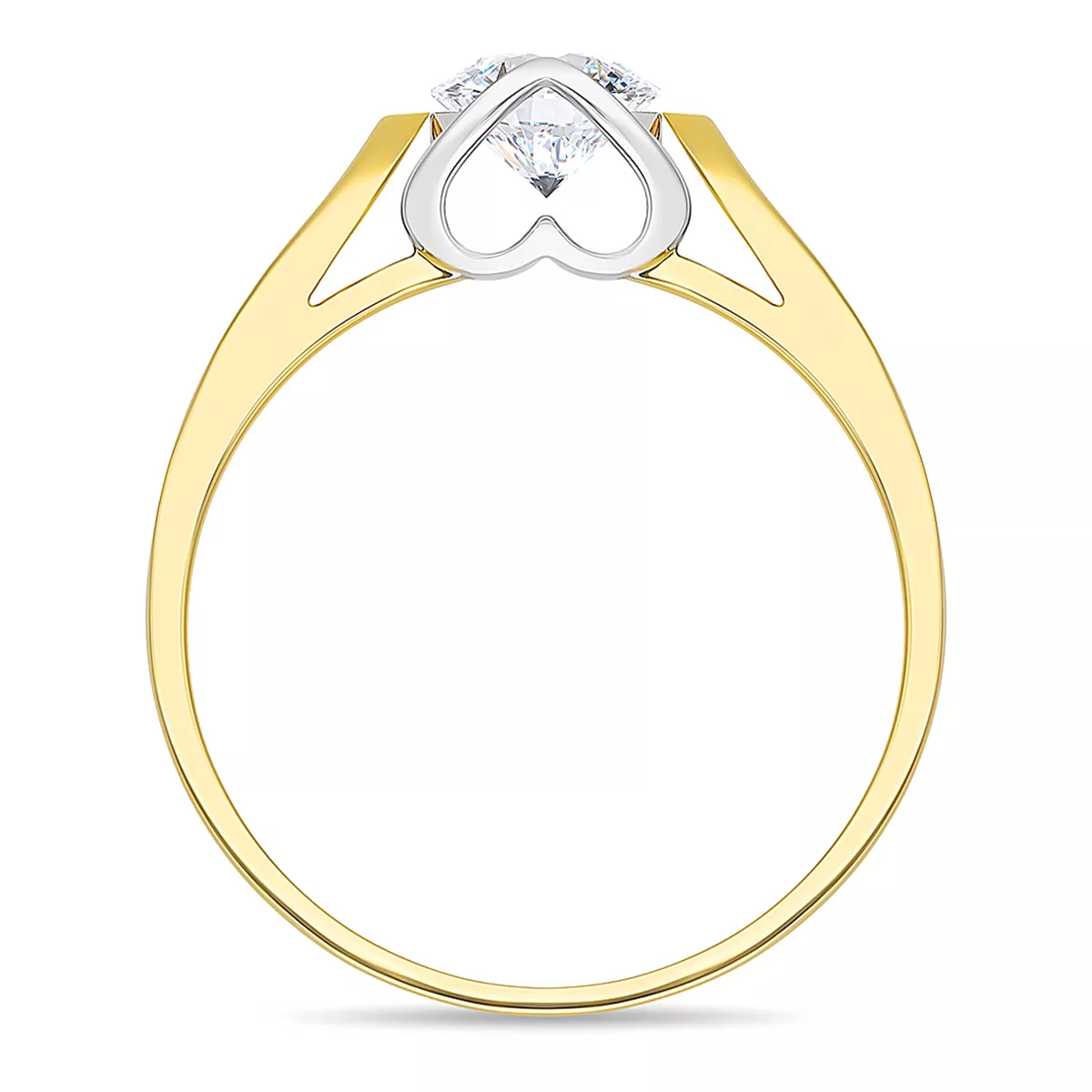 Briju Pierścionek zaręczynowy kolekcja Amazing z żółtego złota z brylantem 1,00 ct  585 (B0497-100)