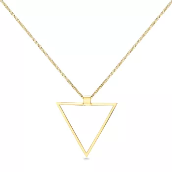 Briju Kolia z żółtego srebra Geometric 925S (KO-001926) 