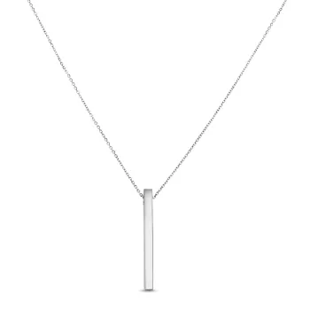 Briju Kolia z białego srebra Geometric 925S (KO-001929) 