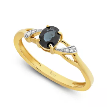 Briju Pierścionek zaręczynowy szafir naturalny 0,48 ct 333 (BI-000583)