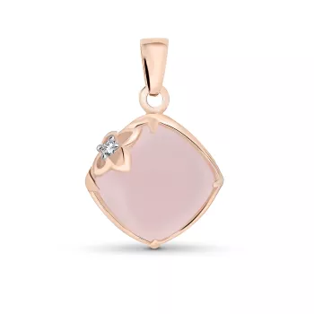Briju Zawieszka / wisiorek do łańcuszka Gemma z diamentem 0,008 ct 333 (BI-001022) 
