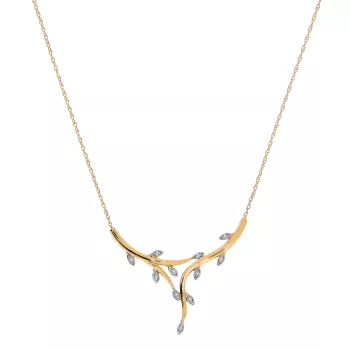 Briju Naszyjnik żółte złoto 0,03 ct 585 (BI-000827) 