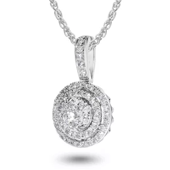 Briju Naszyjnik / łańcuszek z zawieszką z białego złota z brylantami 0,50 ct kolekcja Stardust 585 długość 45cm (BI-000679) 
