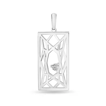 Briju Wisiorek / zawieszka z diamentem kolekcja Galactic białe srebro 925S (BI-001224) 
