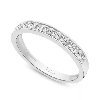 Briju Pierścionek z brylantami kolekcja Glare białe złoto 0,363 ct 585 (B0704-100)