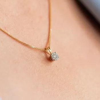 Briju Wisiorek / zawieszka do łańcuszka kolekcja Infinity 0,04 ct złota z brylantami 585 (BI-000273) 