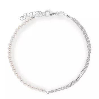 Briju Bransoletka damska białe srebro 925S (BN-004146) 