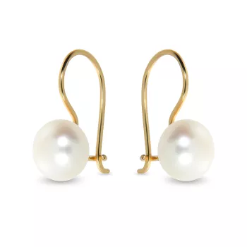 Briju Kolczyki złote z perłami kolekcja Pearls żółte złoto 585 (K0404-102) 