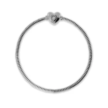 Bransoletka do beadsów kolekcja Beads by Briju zapięcie serce białe srebro 925S długość 16cm (BN-003374) 