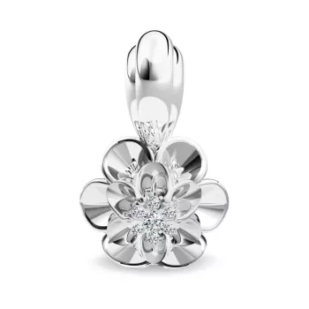 Briju Wisiorek / zawieszka na łańcuszek z brylantami 0,042 ct białe złoto 585 (B0671-107) 
